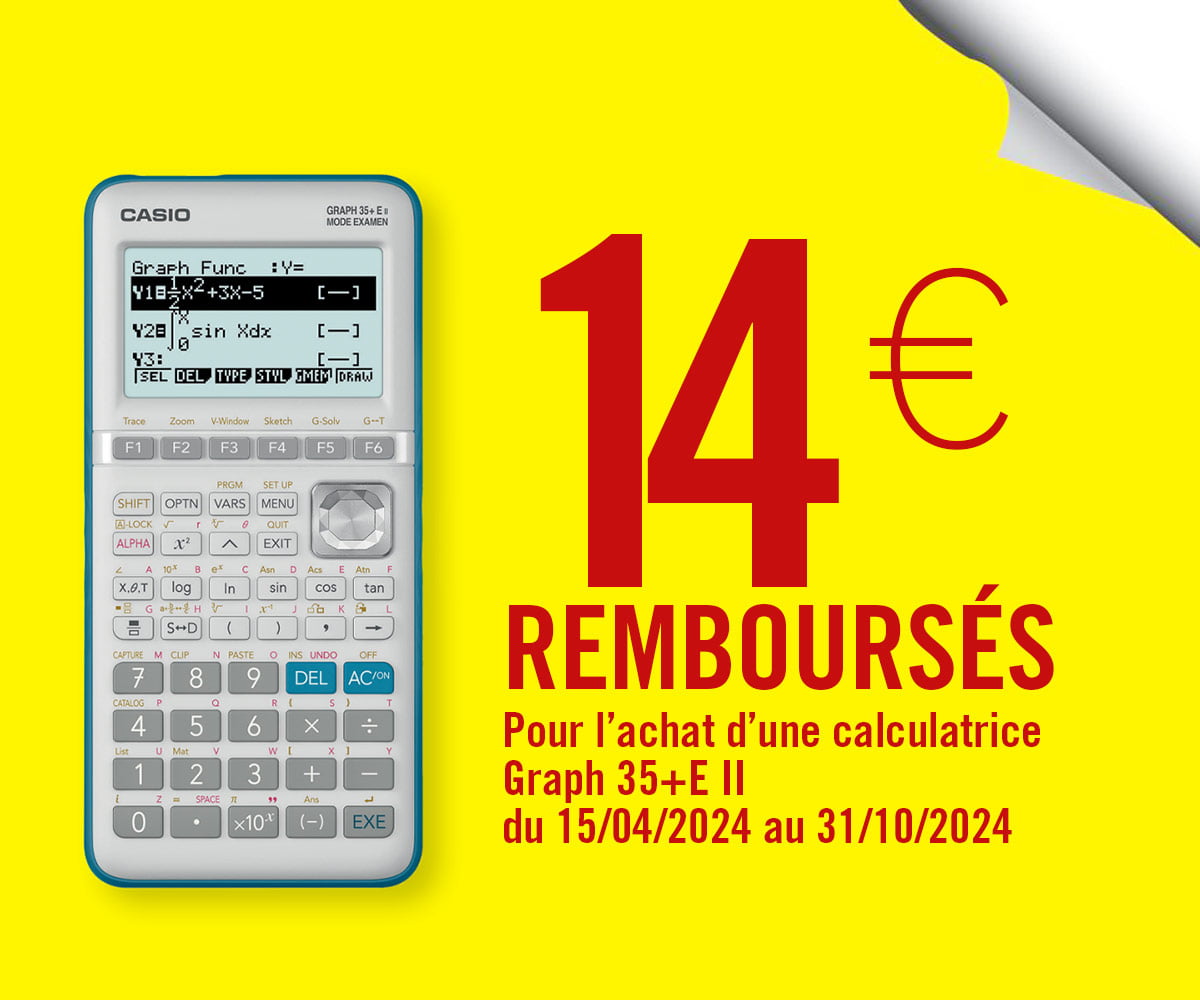 14€ remboursés - Calculatrice Graph 35+E II